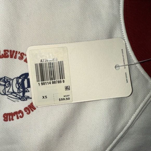 LEVI’S GRAPHIC MARINA SHORT SLEEVE
CREWNECK SWEATSHIRT XS - Picture 5 of 9